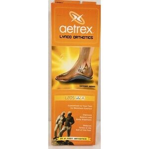 Aetrex Foot Orthotic Insoles L205 Men's Size 16 Cupped Heel Arch Support New